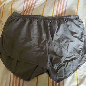 nike athletic shorts grey